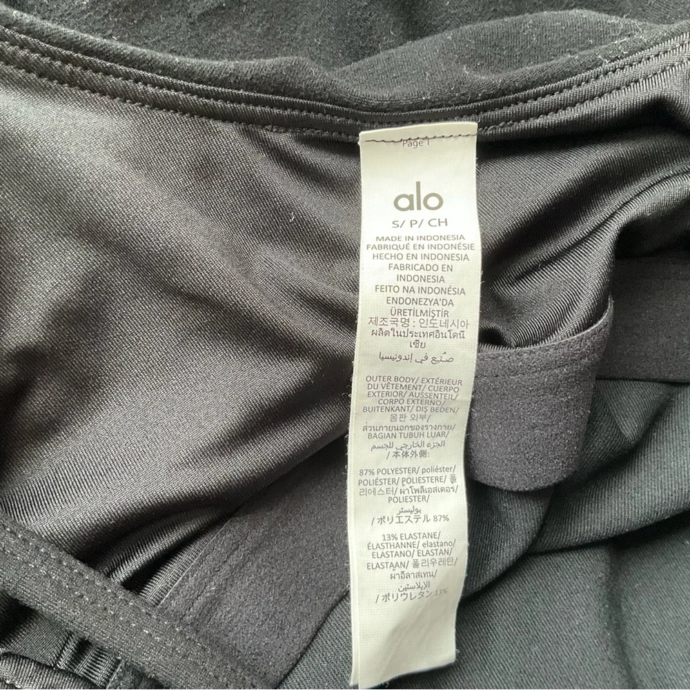 Alo Yoga Alosoft Encore Tennis Dress Black S